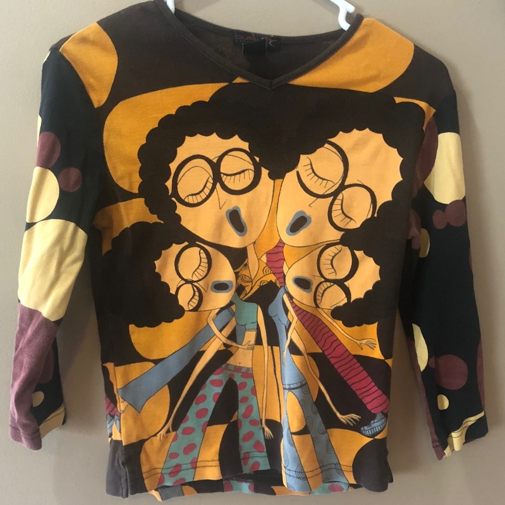 Custo Barcelona Size 2 Long Sleeve Top